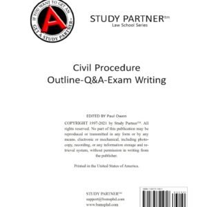 Civil Procedure Law Outline 2021