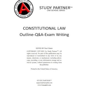 Constitutional Law Outline 2021