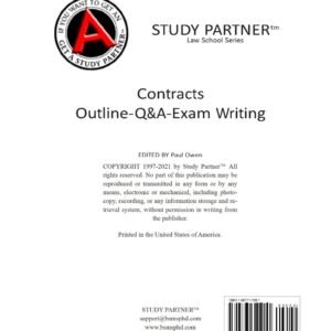Contracts Law Outline 2021