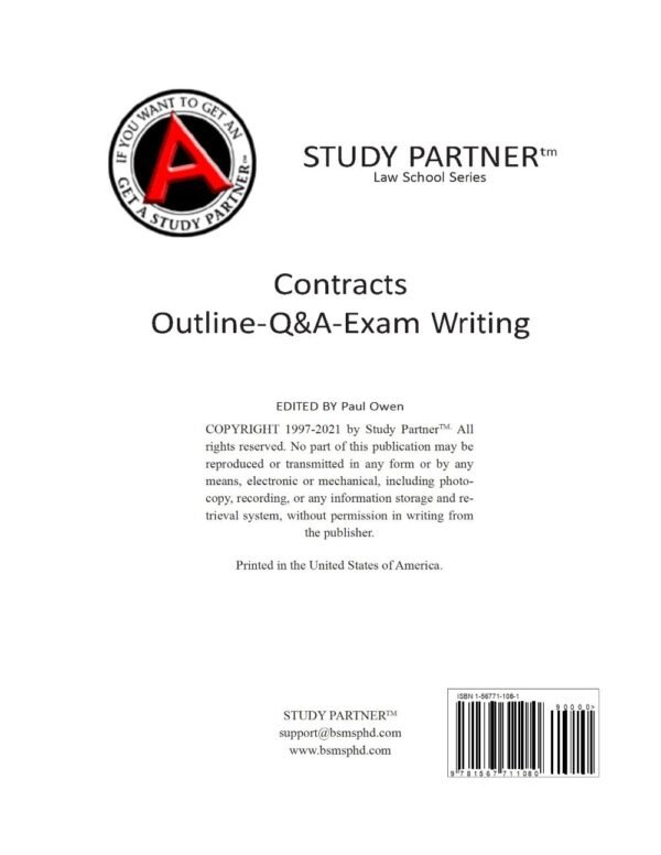 Contracts Law Outline 2021