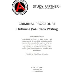 Criminal Procedure Law Outline 2021