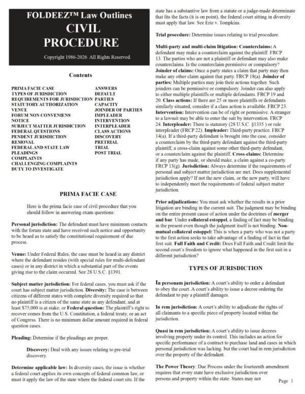 Civil Procedure 2026