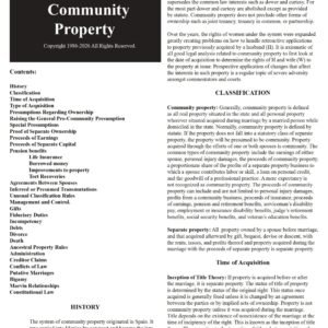 California Community Property 2026