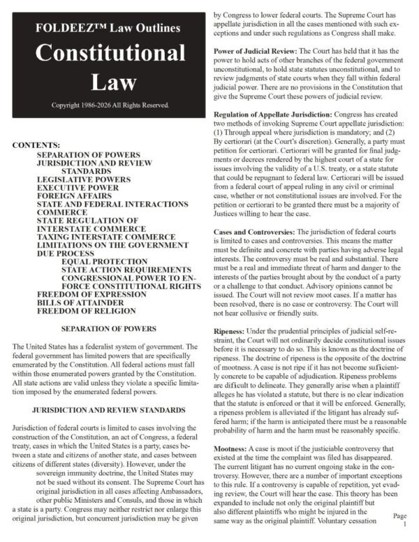 Constitutional Law 2026