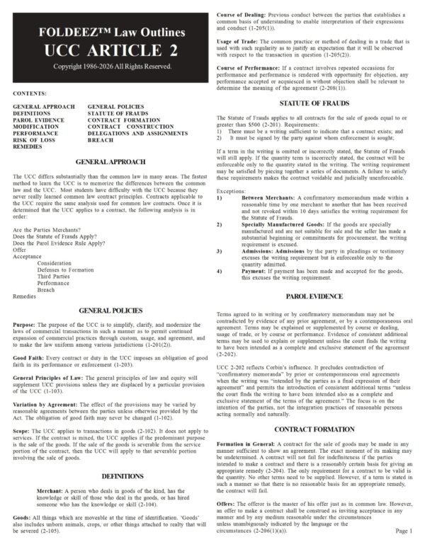 UCC Article 2