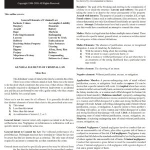 A Special Offer: CRIMINAL LAW FOLDEEZ LAW OUTLINE AT 1/2 PRICE